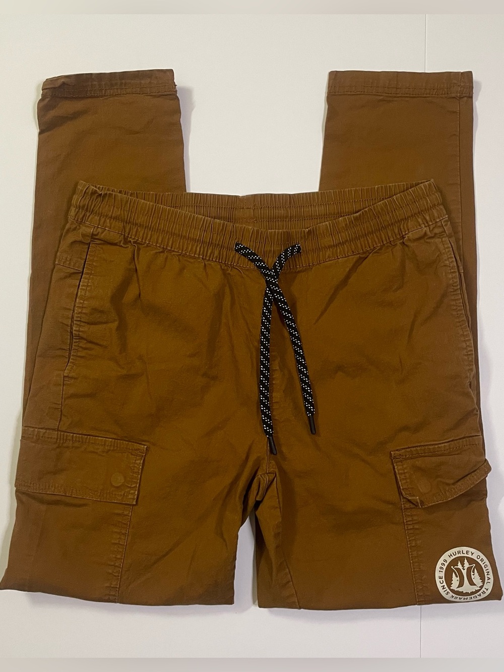 Hurley Camel Brown Utility Cargo Pants with Drawstring size M